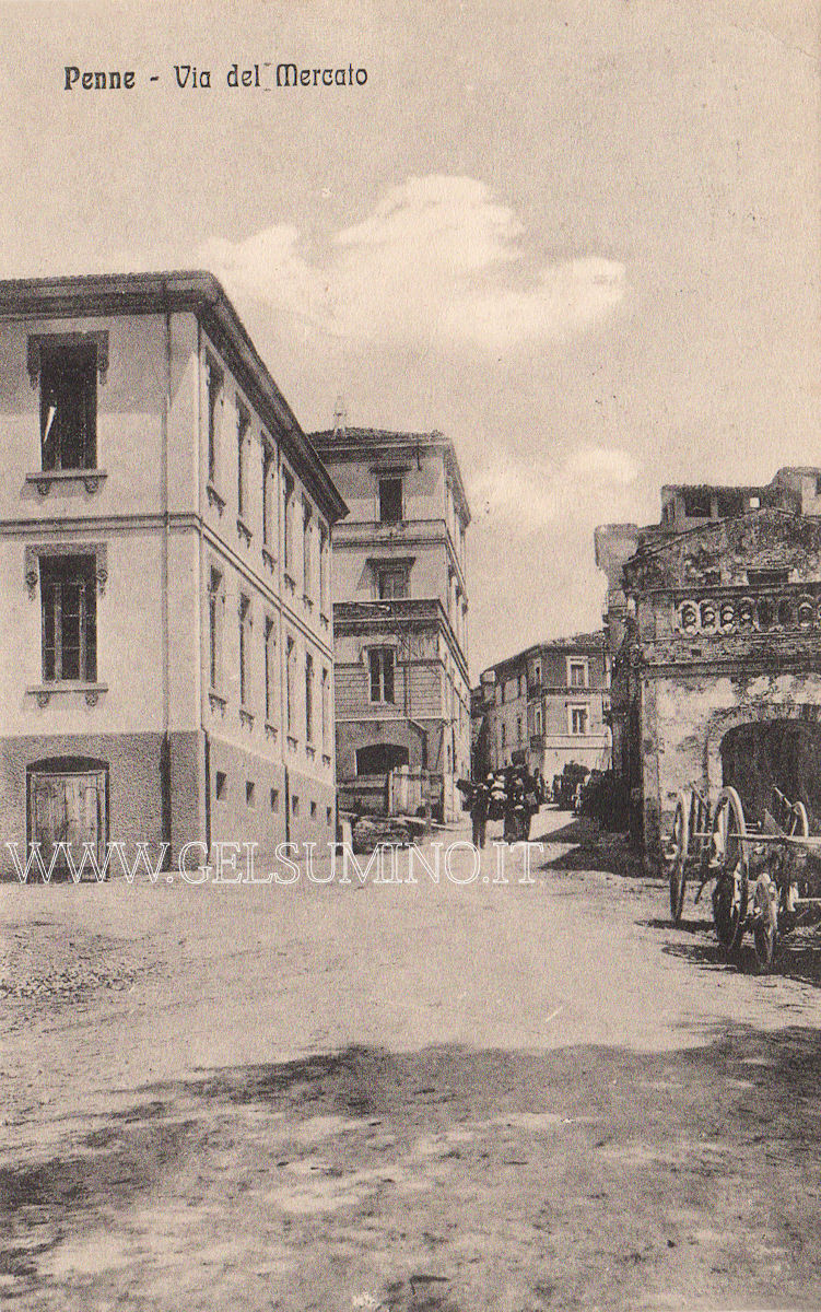 Via Dante Alighieri - gi via del Mercato - nel 1914